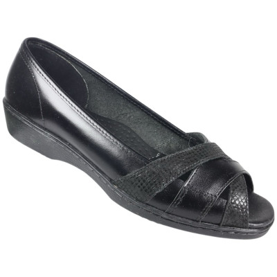 Romulo Casual Cuero Negro Mujer Talla 37 Ref  2162 